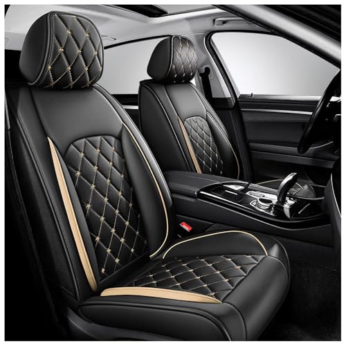 TYCQFCL Car Seat Covers for Hyundai Sonata 1989–2025 2026 YF/LF/DN8, Full Coverage Interior Protector, All-Weather Front and Rear Cushion Set for Vehicle Upholstery Shield,Yellow