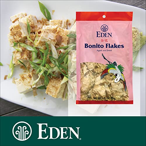 Eden Japanese Bonito Flakes, Shaved Skipjack Tuna, Katsuobushi 鰹節, Traditionally Aged and Dried, Hardwood Smoked, Make Dashi and Miso Soup, 1.05 oz (2-Pack) - Thumbnail 5