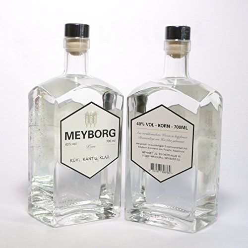 MEYBORG Korn - 40% - 0,7l - Norddeutscher Kornbrand - 100% Weizen - 60fach gebrannt