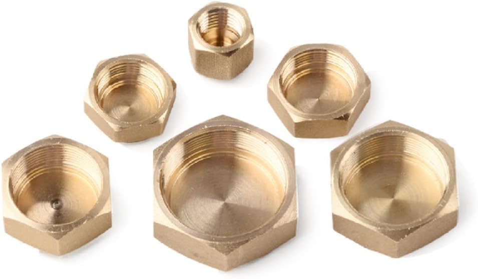 1/4" 3/8" 1/2" 5/8" 3/4" 7/8" NPT Threaded Brass Plug External Globe