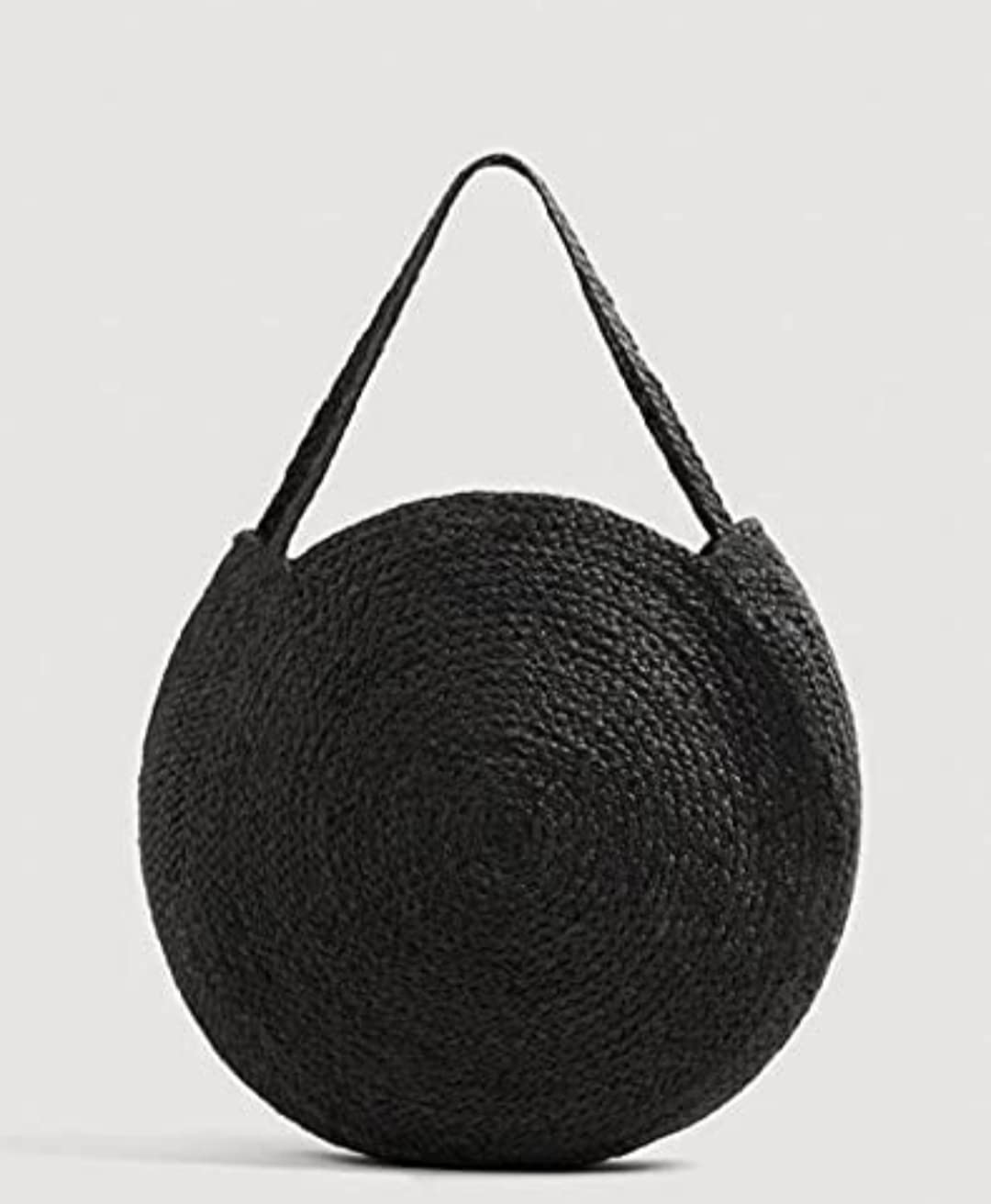 UR Home Jute Hand Bag Handcrafted Jute Shoulder Bags Basket Type Bags for Shopping Multipurpose Jute Bag Round Sling Bag for Women Stylish Hand Made Bag, 12 Inches, Black (B0BKYF9ZJL) Amazon Price History, Amazon Price Tracker