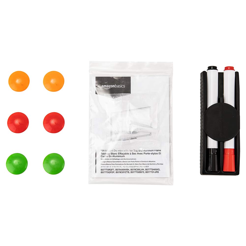 amazon basics Whiteboard Drywipe Magnetic With Pen Tray And Aluminium Trim,Includes 6 Magnets, 1 Eraser, And 2 Dry-Erase Markers, 1.96 Ft X 1.47 Ft (Wxh) offers donot miss 8 amazon basics Whiteboard Drywipe Magnetic With Pen Tray And Aluminium Trim,Includes 6 Magnets, 1 Eraser, And 2 Dry-Erase Markers, 1.96 Ft X 1.47 Ft (Wxh) offers donot miss
