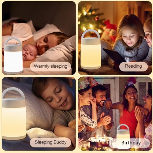 Lámpara de noche portátil para bebé con control y temporizador miniatura 6