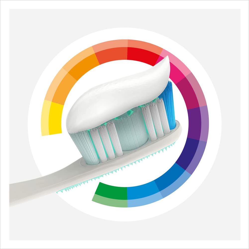 Colgate Dentifricio Total Plus Healthy White, 12 x 75 ml, protezione superiore per denti, lingua, guance e gengive