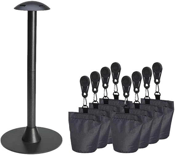 Aerocover Premium Protective Sandbag Cover and Support Pole Set Patio