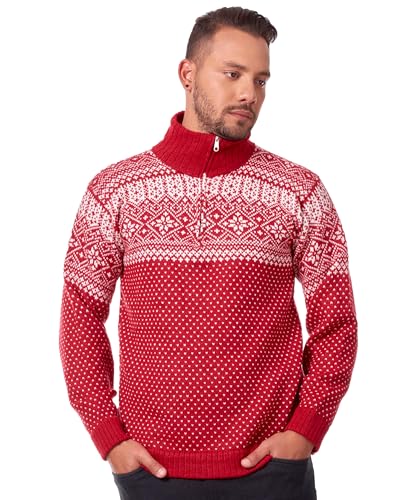 Norwegian Alpaca Sweater for Men - Christmas Pullover