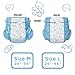 Littleforbig Adult Printed Diaper 10 Pieces - Nursery Blue (Large 36