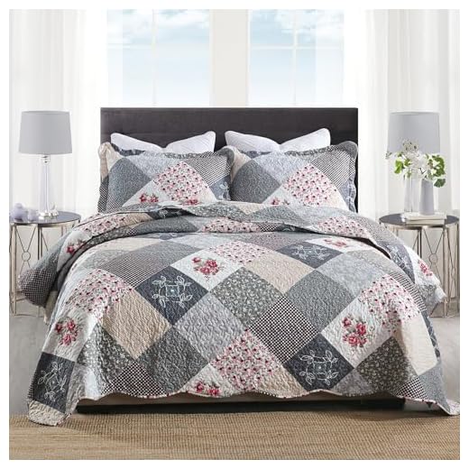HoneiLife Quilt Set Queen Size - 3 Piece