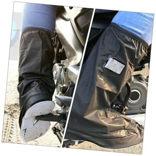 Cubrecalzados impermeables unisex para ciclismo, antideslizantes, gruesos y resistentes para lluvia y nieve, 1 par miniatura 4