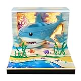 3D時計カレンダー 2026年 デスクカレンダー 3Dメモパッド 記録、計画、習慣追跡、ブックマーク、ギフト、3Dメモパッド デスクトップ装飾用の紙彫刻アート。