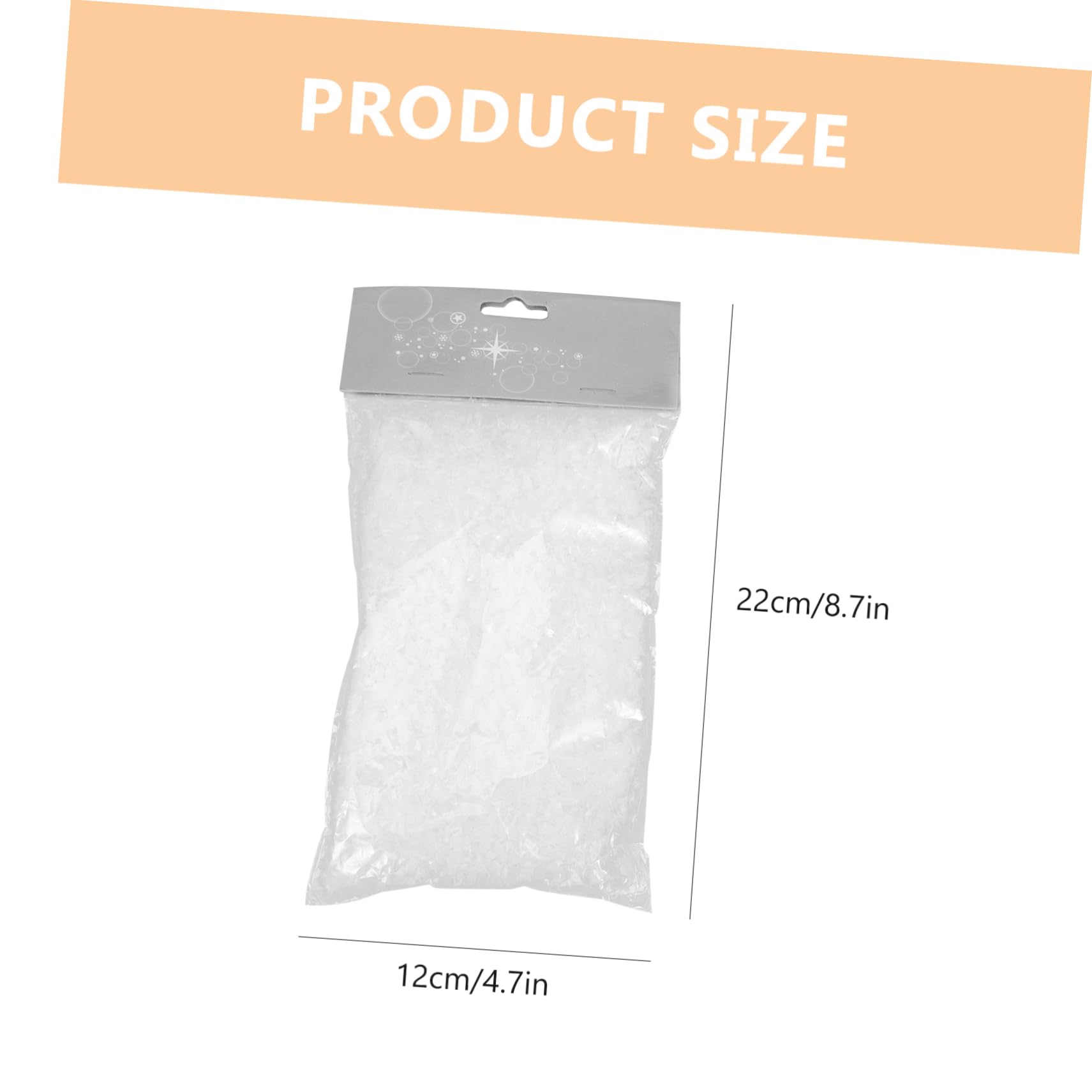 PRETYZOOM 2bags Artificial Snow Powder for Christmas Decor Fake Snow for Crafts Holiday Parties for Weddings Themed Events Photo Props Decoration