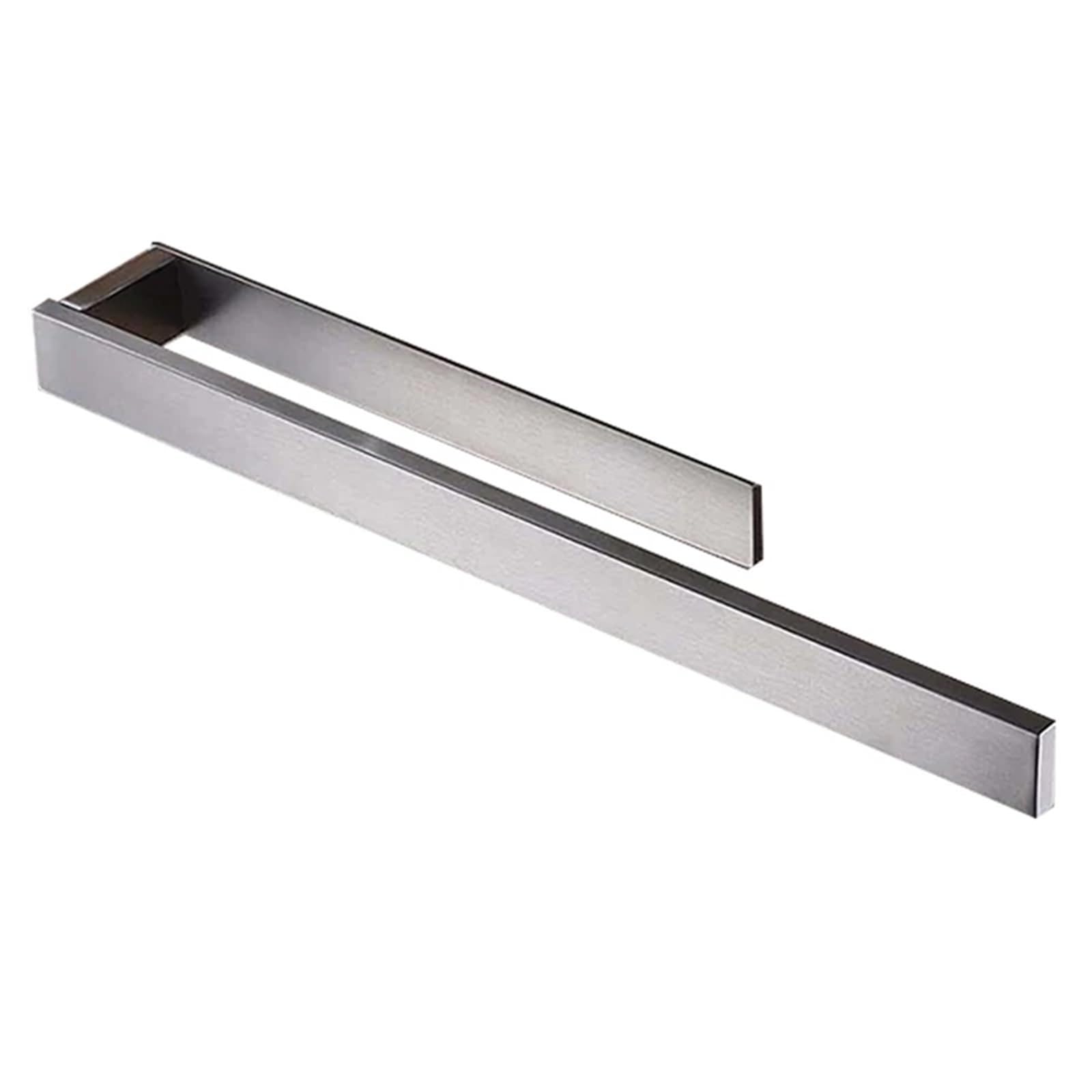 Stainless Steel - Self Adhesive No Punch Towel Rack 39Cm Bathroom Toilet For DIY Tools(Silver)