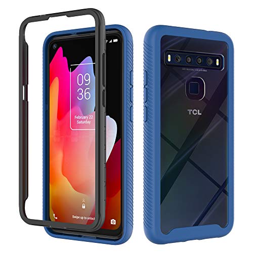 QiongNi Case for TCL 10L Case Cover,Case for TCL 10 Lite Case Cover,Anti-Fall and Shock-Absorbing Protective Cover Case for TCL 10L T770B T770H / T1 Lite Case Blue