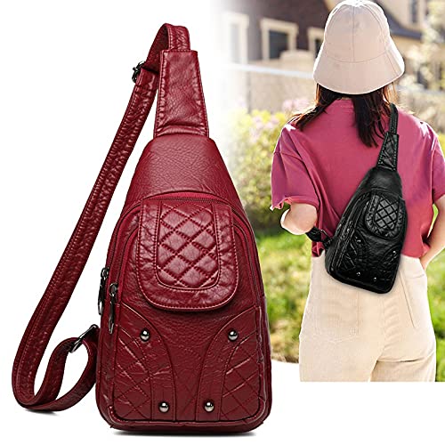 Shoulder Bags Women's Bag Chest Bag Small Women's Messenger Bag Messenger Bag(Brown)4