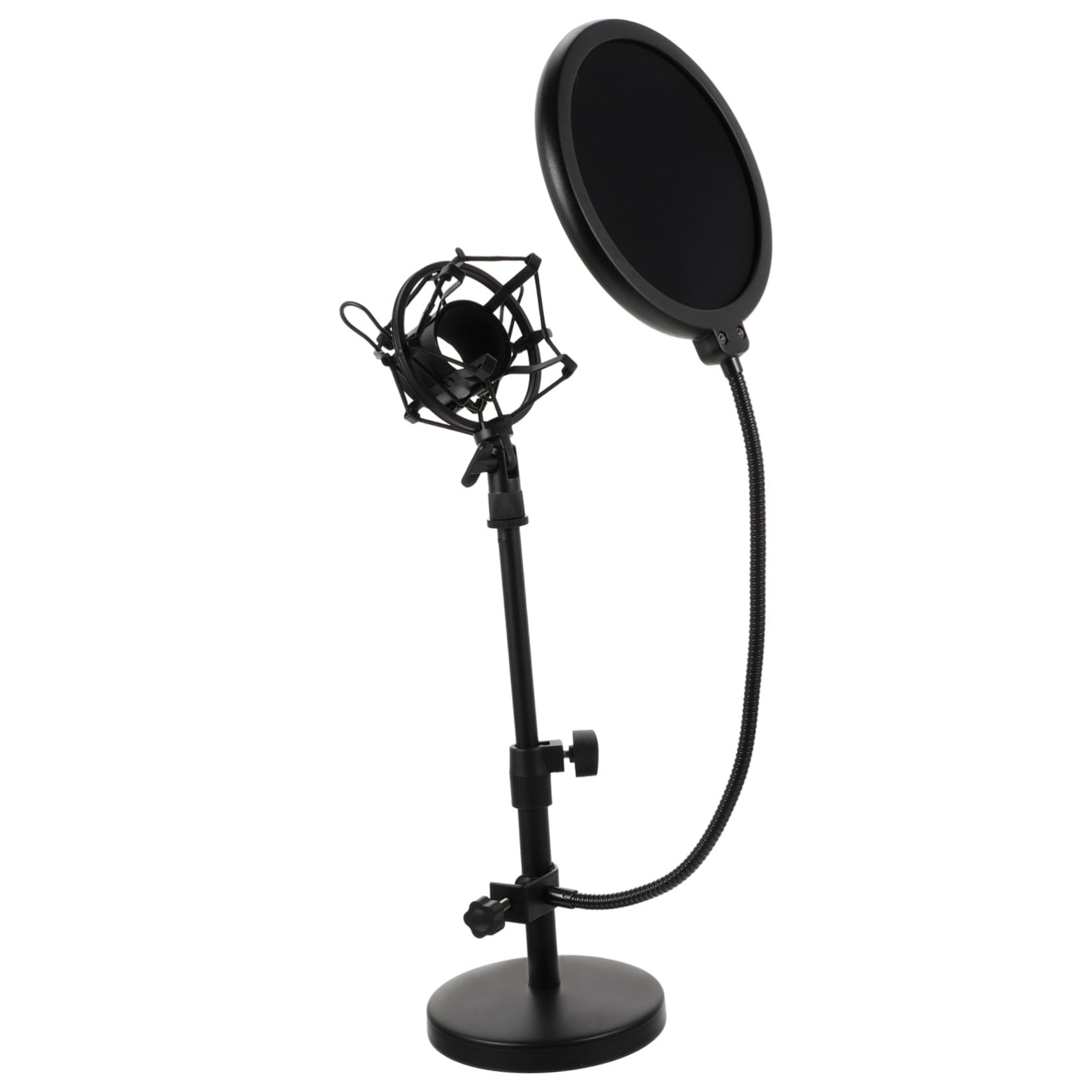 Verstellbare Tischmikrofonhalterung mit Popfilter, 1 Satz