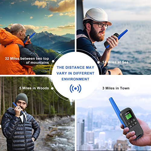 Adults Walkie Talkies Long Range - Gocom G600 Frs Ipx4 Waterproof Two Way Radio Rechargeable With 22 Channel, Noaa Weather Alerts And Flashlight For Outdoor Camping Biking Hiking (G600-4Pack) #TOP4