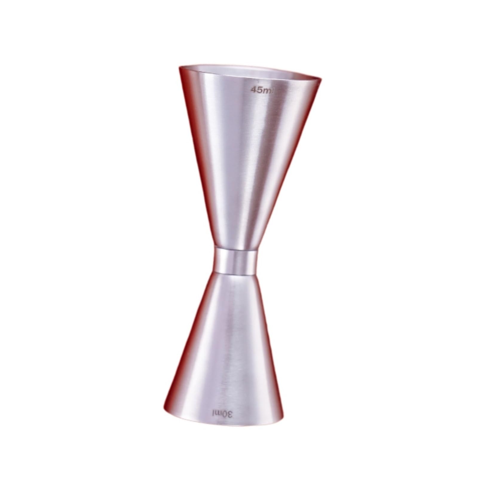 Jigger medidor de cóctel en acero inoxidable para evitar derrames y recetas mal medidas
