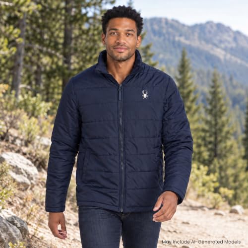 Image of Spyder Mens 3 in 1 Ski Jacket, Waterproof Winter Coat, Quilted Puffer Liner