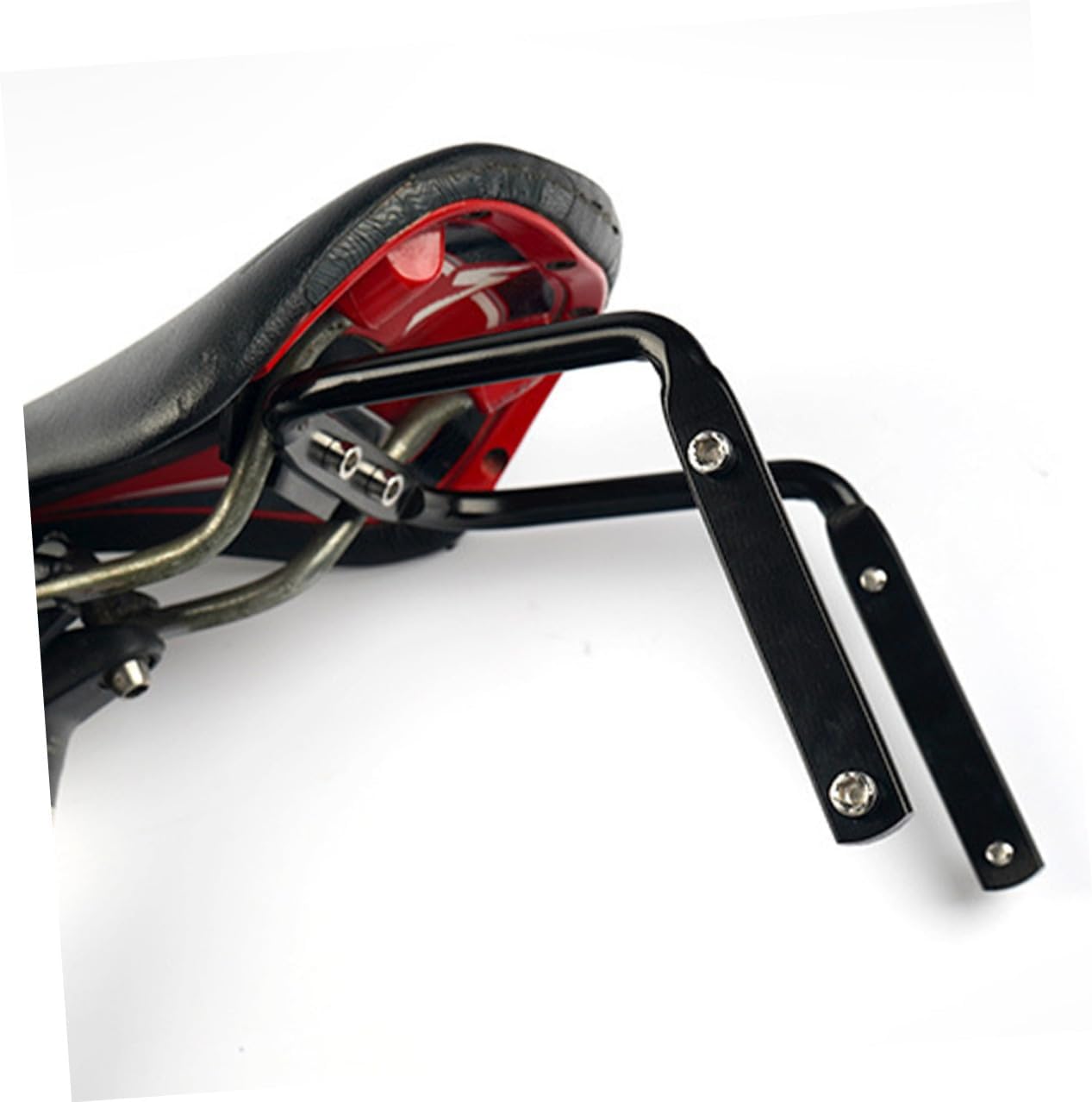 Bicycle Rear Rack Aluminum Alloy Bike Luggage Stand Mountain Bike Cargo Carrier Compatible for Road and Cycling Outdoors