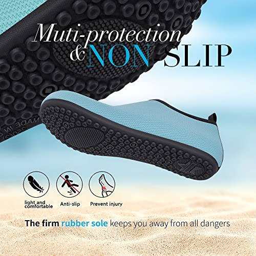 Image of Homitem Water Shoes for Women Men Aqua Socks Swim Beach Pool River Slip-On Barefoot Quick-Dry Vacation Cruise Essentials Accessories for Yoga Kayak Sports
