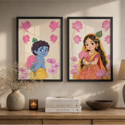 Image of Suneree Traditional Indian Wall Art - Set of 2 (ART 19, 10x13 INCHES)