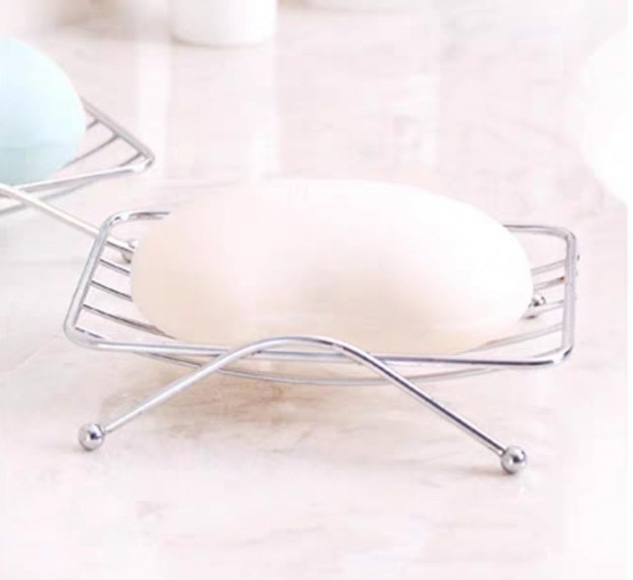 Soporte de esponja sobre el fregadero de la cocina, de acero inoxidable, desmontable para colgar grifo, organizador de drenaje para cocina y baño, soporte de esponja para fregadero 2