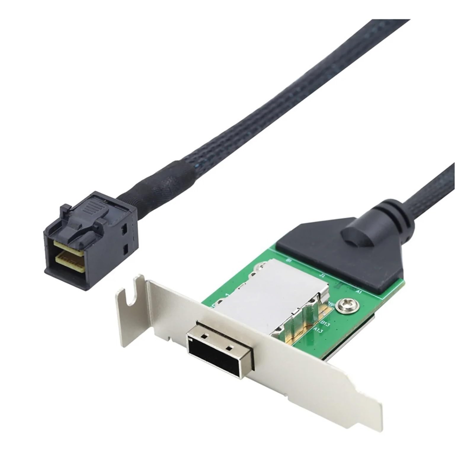 Cavo adattatore interno HD MI NI SFF-8643 Host a HD SFF-8088 femmina con staffa bassa a disco rigido, 1 m -A46Q