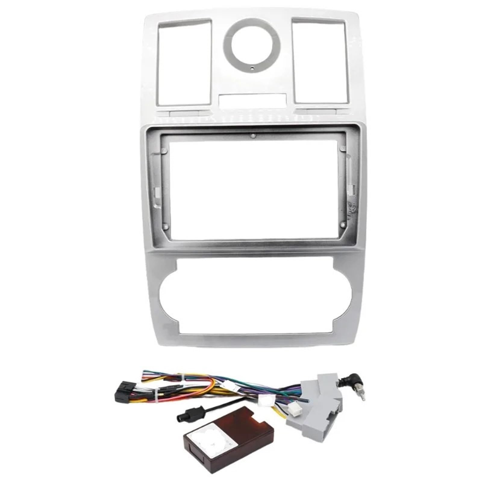 Zestaw zaślepek radiowych Adapter ramki panelu radia samochodowego 9 cali, duży ekran, pasuje do Chryslera 300C 2005-2007, 2DIN, montaż panelu audio Ramka do radia(Frame cable canbus)
