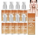 Strahlende, Aufhellende Vitamin-C-Gesichtscreme, Hellt Einen Fahlen Teint Auf, Aufhellende Und Strahlende Creme, Gegen Pigmentflecken, Nährende Feuchtigkeitscreme Mit Kojisäure Hyaluronsäure (8pcs)