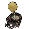Trust in The Lord Engraved Compass with Authentic Leather Case Brass Compass Directional Compass, Baptism Gifts for Boys & Girls, First Communion (May Your Faith withLeather case)