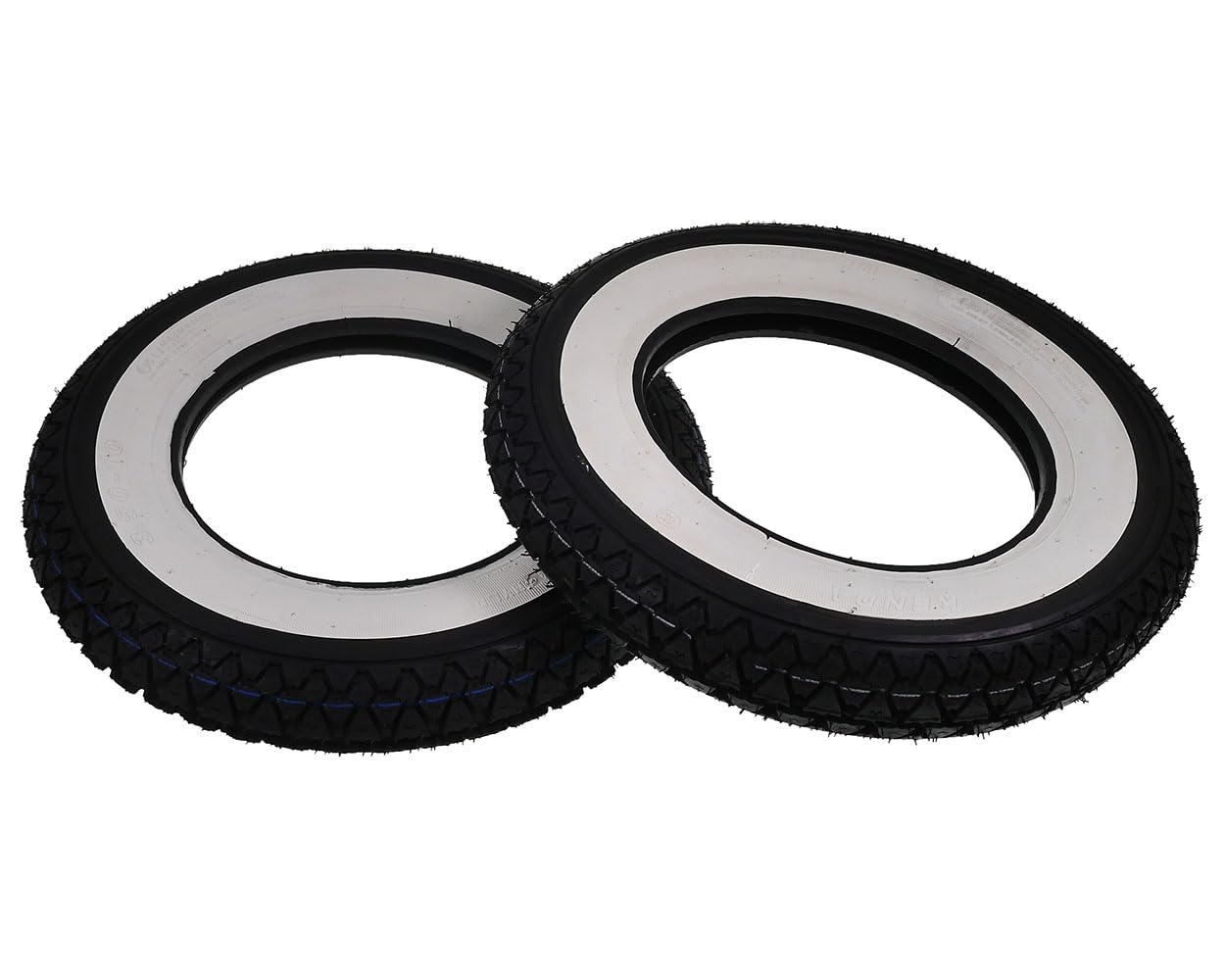 2EXTREME 2X Kenda Weisswand Reifen 3,50x10 51J 4PR TT Satz Keeway Retro China Roller