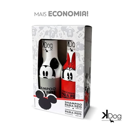 KDog Kit Shampoo E Condicionador 250 Ml Disney K-Dog Colorido