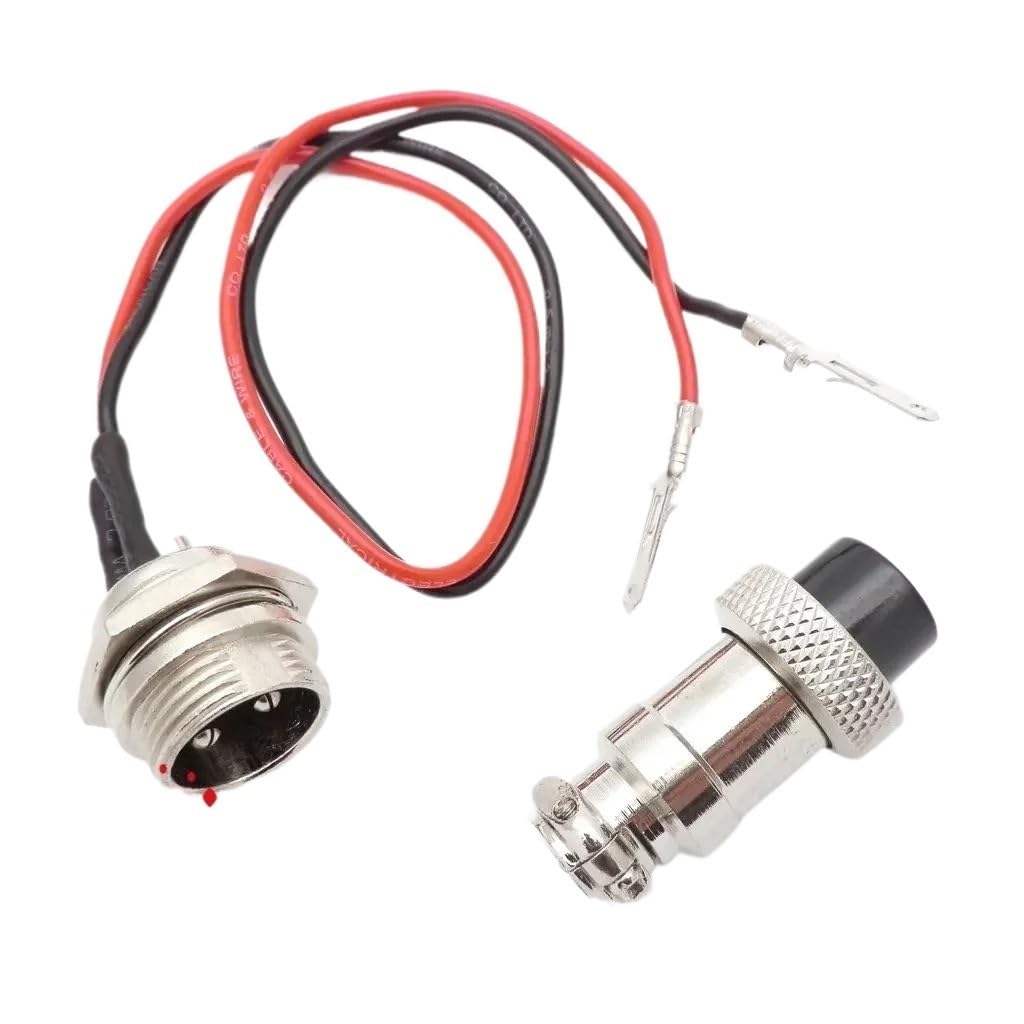 3 Prong Socket Connector Plug GX16 Set Female Male Charger 3 PIN 2 WIRE Compatible With E Scooter Razor Bike