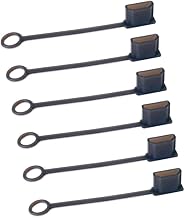 monofive MF-SHDMI-6B Protective Cover Cap for HDMI Cable Shedding Protection Soft 6pcs Black (Translucent)
