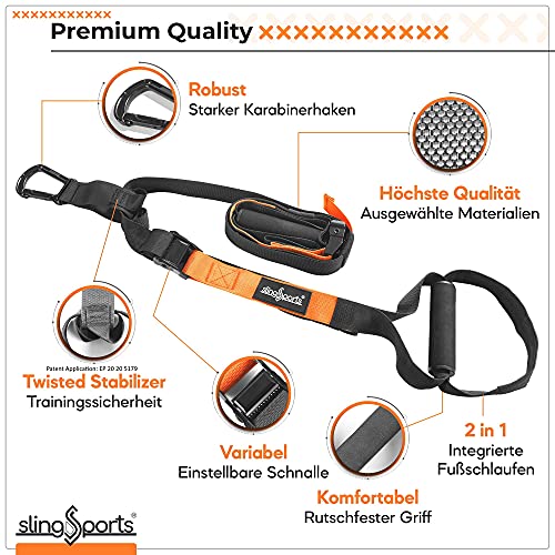 Sling Trainer juego de entrenamiento en suspensión con anclaje para puerta y correa continua 4