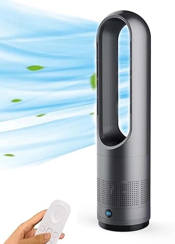 Miniatura 8 de Ventilador de torre sin aspas, ventilador eléctrico de enfriamiento de mesa para el hogar, ventilador de torre remoto para el hogar, ventilador de