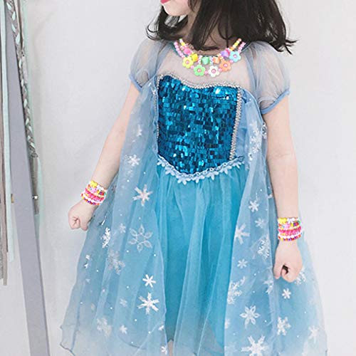 obmwang 30Pcs Princess Necklace Bracelet Set, Teenager Costume Jewelry Play Jewelry for Women Dress Up Pretend Play Party Favors