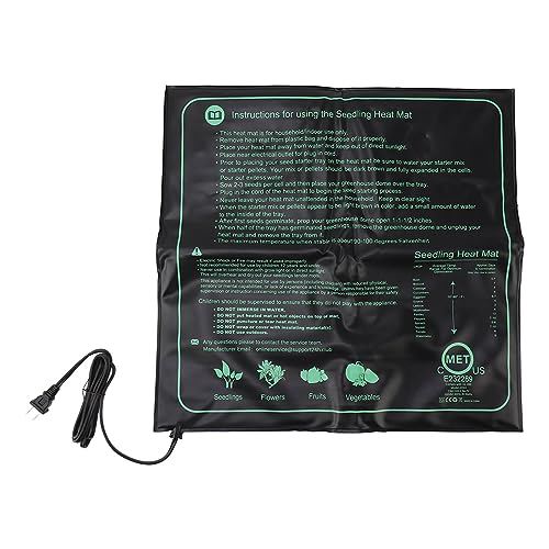 Seedling Heating Mat, Plant Heat Pad for Germination Nursery with Thermostat Heating Pad for Germination, Easy to Use and Store (Large)