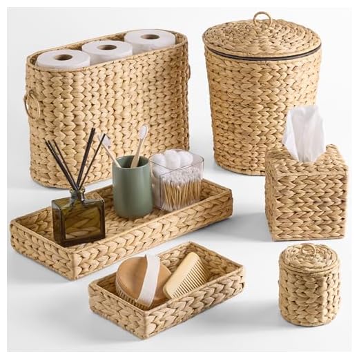 Complete 6-Piece Bathroom Accessory Set