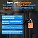 Forge Small TSA Approved Luggage Locks: Ultra Secure Dimple Key Travel Locks Alloy Body, for Luggage, Travel Cases, Backpacks, Orange 6 Pack.