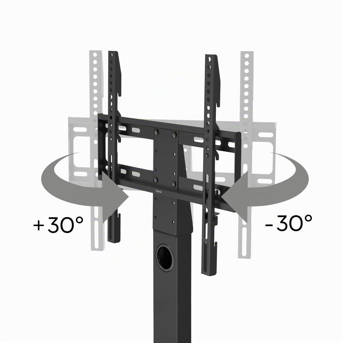 Hama | Soporte de pie para TV de 37 a 55" (Soporte de Carga máxima de 30kg, VESA de 100 x 100 hasta 400 x 400, Pantallas de hasta 140cm) Negro