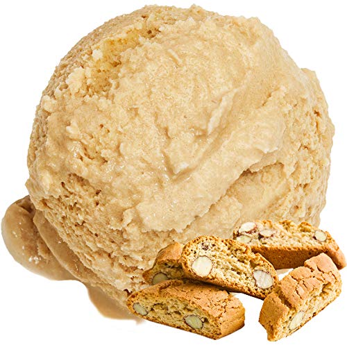 Cantuccini Geschmack Eispulver VEGAN - OHNE ZUCKER - LAKTOSEFREI - GLUTENFREI - FETTARM, auch für Diabetiker Milcheis Softeispulver Speiseeispulver Gino Gelati (Cantuccini, 1 kg)