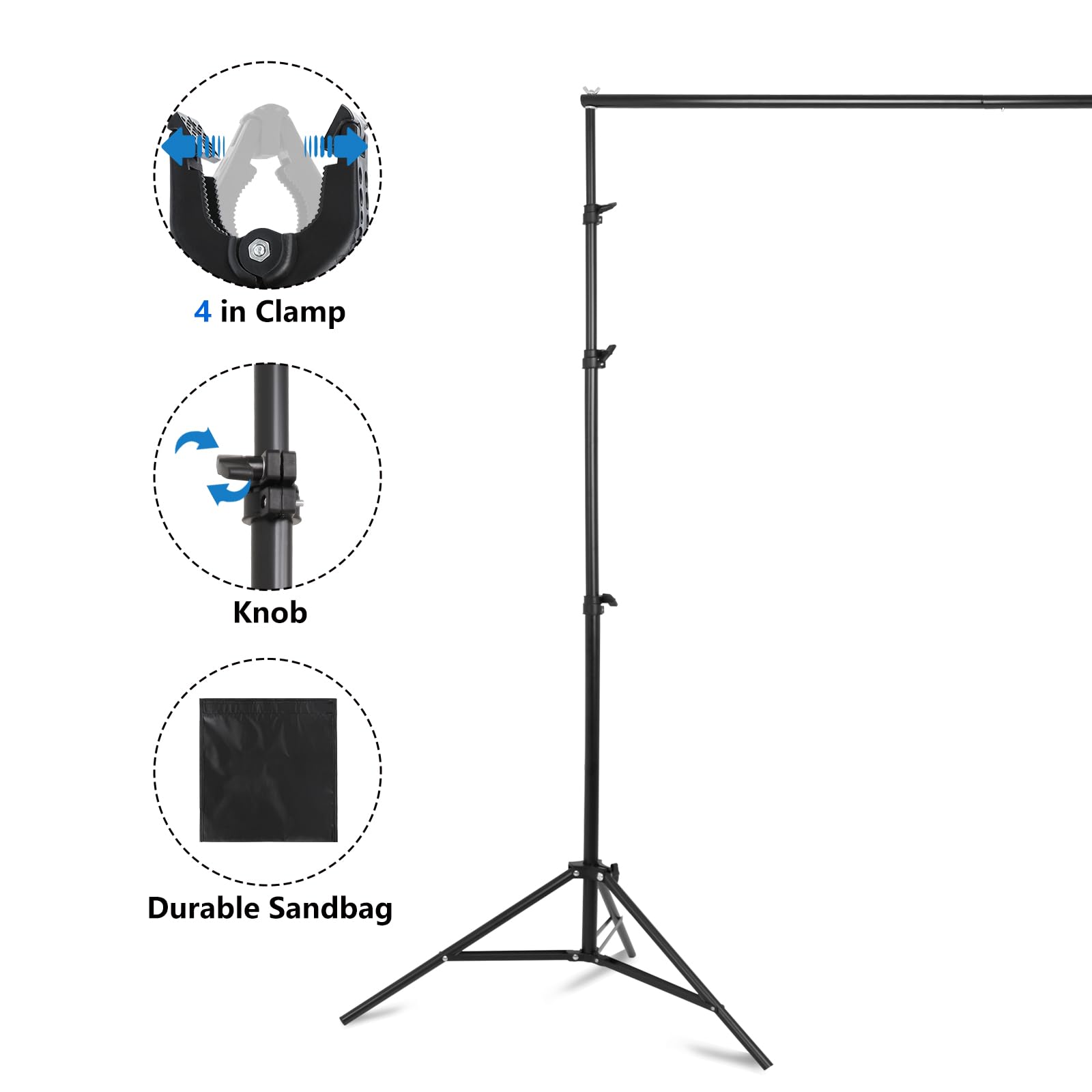 HYJ-INC Hintergrundständer Gold - 3x2,6m Verstellb Produktbild-Vorschau 3