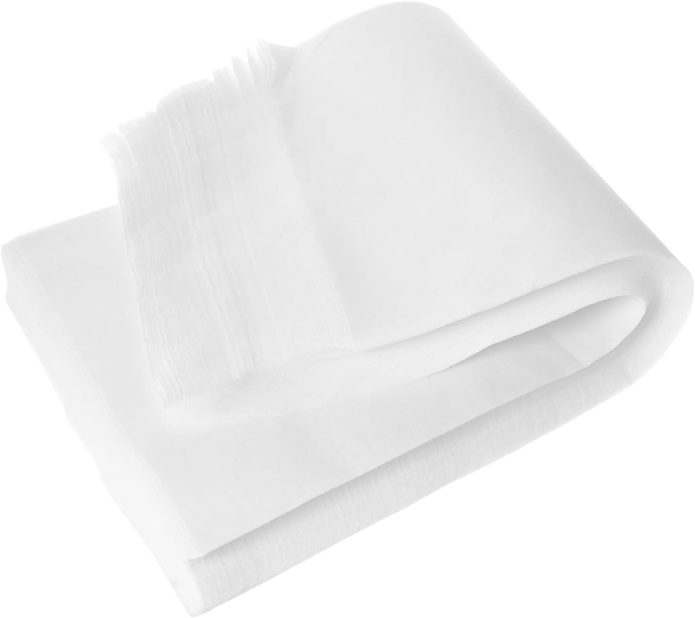 100 Sheets Disposable White Non-Woven Feet Towel Good Water Absorption for Beauty Salon and Bathtub Use, Soft and Hygienic Foot Spa Wiping Towel
