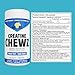 PVL Creatine Chewz – Sugar-Free Chewable Creatine Tablets for On-The-Go Use – 5g Creatine Monohydrate Per Day – Pre Workout & Post Workout Protein Support – 80 Tablets – Blue Razz Lemonade