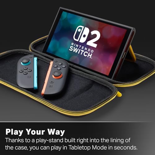 PowerA Slim Case for Nintendo Switch 2 - Pikachu Storm, Officially Licensed, Protective Case, Holds 10 Game Cards, Padded Screen Protector, Built-in Play Stand by Power A - Image 6