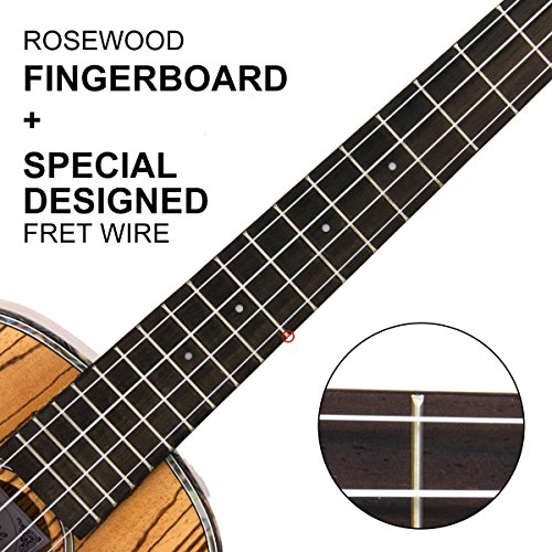 Travel-Ukulele-Tenor-Thin-Body-26-inch-Zebra-Ukelele-Uke-Hawaii-Guitar-18-Fret