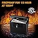 SentrySafe Black Fireproof Document Box with Key Lock, Safe Secures Files and Documents for Home or Office, 0.61 Cubic Feet, 13.6 x 15.3 x 12.1 inches, 1170