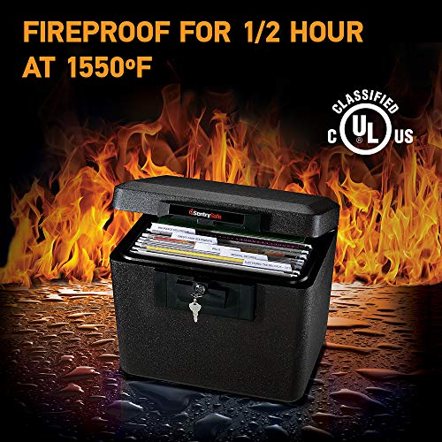 SentrySafe 1170BLK 1/2 Hour Fireproof Security File, 0.61 Cubic Feet (Black) by SentrySafe - Image 2