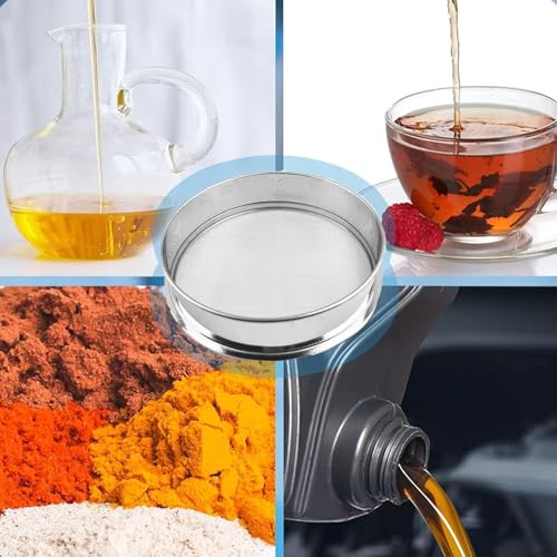 Tamiz de laboratorio de acero inoxidable de 40 cm, tamiz de harina de malla fina de precisión, colador redondo para hornear, pastelería, pruebas de laboratorio, herramienta de cocina duradera para